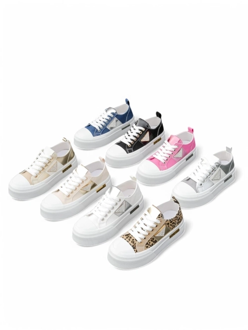 Royalfashion Жіночі платформені кросівки Золотий Світ