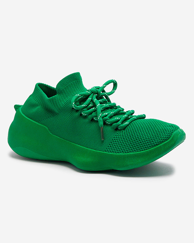 Зелені жіночі спортивні сліпони на шнурівці Oteva- Footwear