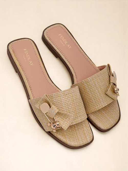 Royalfashion Жіночі капці з соломи Сандалі Aurelia