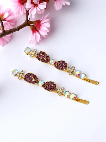 Royalfashion Sponky do vlasů s kamínky a malými mašličkami Tiny Bows