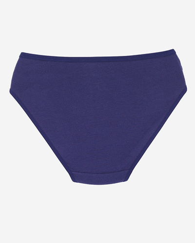 Námořnické modré dámské kalhotky s krajkou - Spodní prádlo