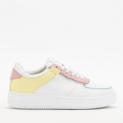 Bílé a žluté sportovní boty pro ženy Sney - Footwear