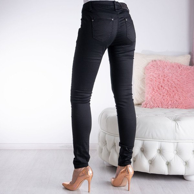 Чорні штани з довгими ногами - Штани 1