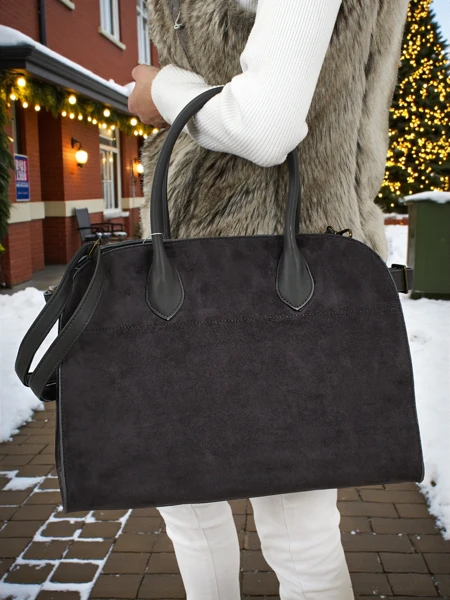 Dámská shopper kabelka eko semišová Dorelle