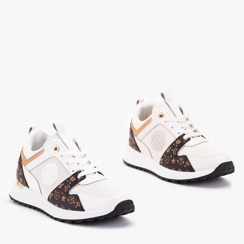 Білі жіночі кросівки з принтом Evenra