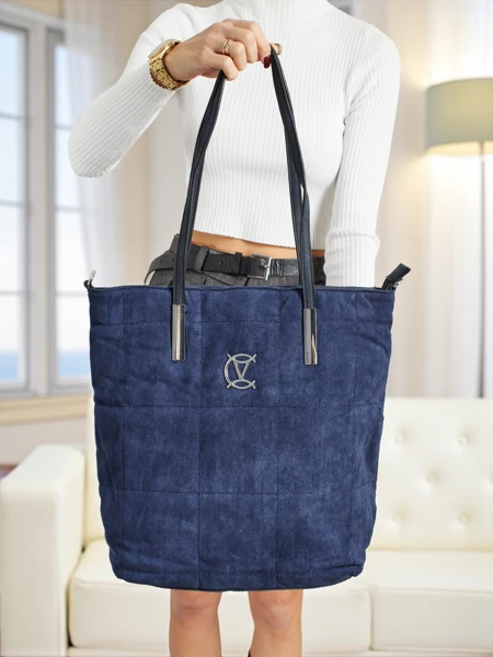 Dámská shopper kabelka Caryenne z eko semiše