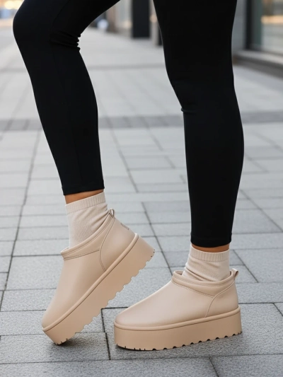 Royalfashion Dámské krátké boty a'la snow boots Ozozi