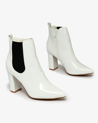 Royalfashion Білі жіночі черевики на шпильці Lady Jeny