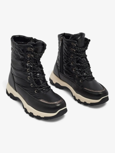 Жіночі Ботильйони Athena Чорні Синтетичні Зручні на Зиму