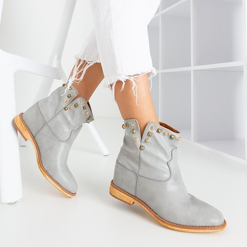 ВИХІД Сірі ковбойські чоботи на танкетці Бренда - Туфлі