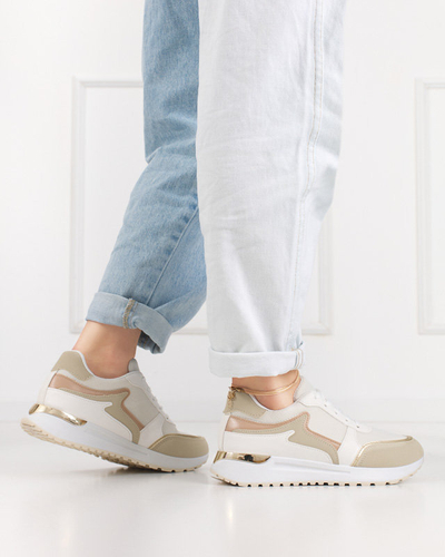 Бежеві жіночі кросівки Delani