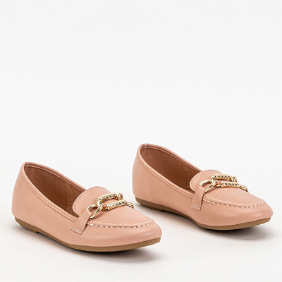 Růžové dámské mokasíny z ekokůže Zolli- Shoes