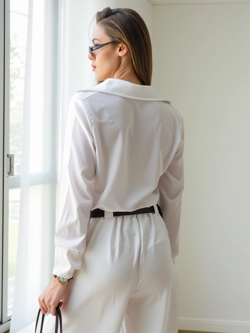 Royalfashion жіноча сорочка, подібна до сатину