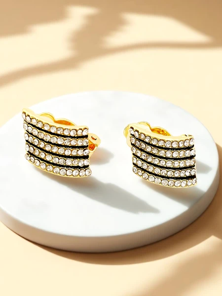 Royalfashion Dámské klipsové náušnice s kubickou zirkonií