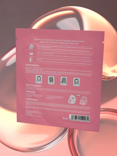 Pleťová maska LUXELUX Hyaluronic Acid Multi-Peptydy Calista 25ml