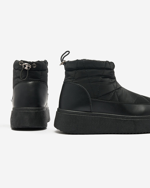 Жіночі снігоступи Royalfashion чорного кольору Fopinia