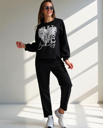 Royalfashion Dámská viskózová souprava s potiskem