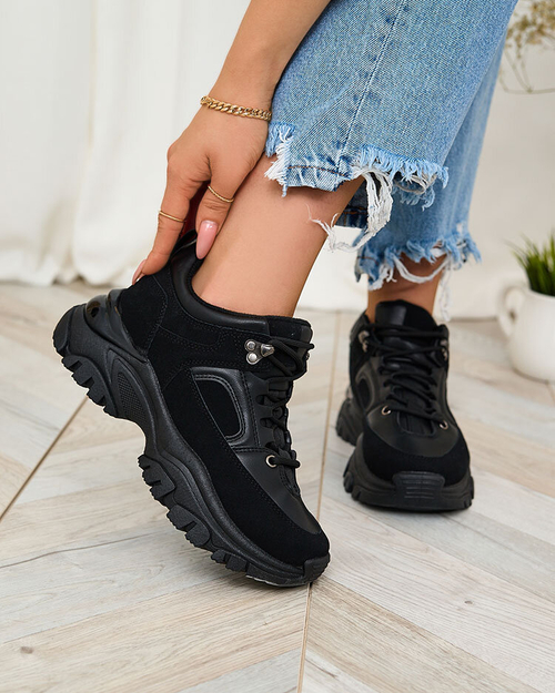 Royalfashion Чорні жіночі кросівки Aherot