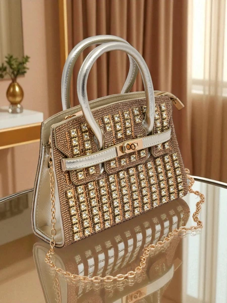 Royalfashion Dámská psaníčko kabelka se zirkony Seren Voux