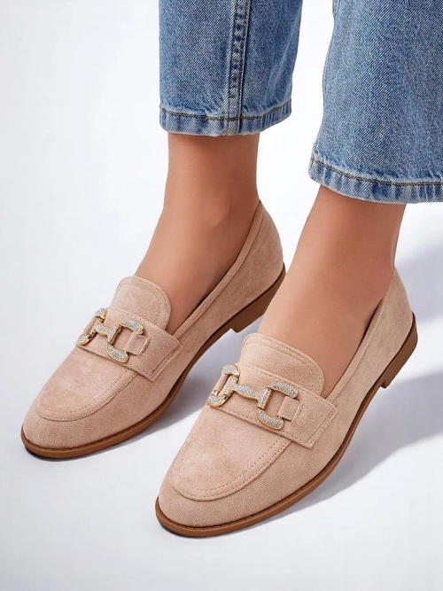 Royalfashion Елегантні жіночі мокасини з декором з стразів Zante