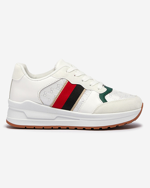 Жіночі білі спортивні кросівки на шнурівці Amnerri- Footwear