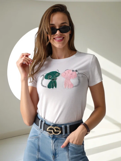 Royalfashion Dámské bavlněné tričko s koťaty