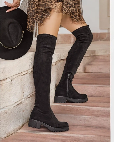 Royalfashion Dámské kozačky Risso nad kolena