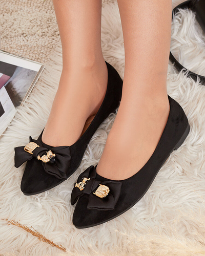 Royalfashion Жіночі балетки з гострим носком та бантом Retripo