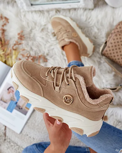 Royalfashion Dámské zateplené tenisky Caromi