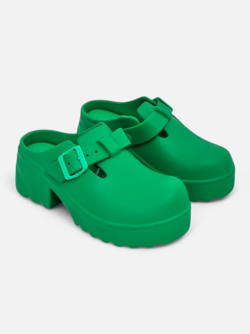 Royalfashion Жіночі гумові сандалі на підборах Voxones