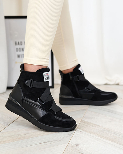 Royalfashion Černé dámské sportovní boty Sattari