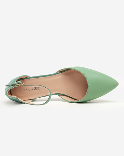 Zelené dámské sandály na spodním sloupku Areda - Obuv