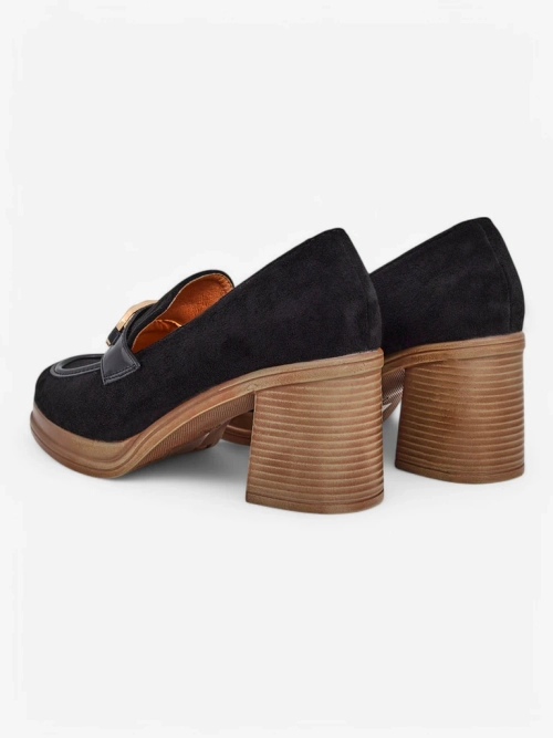 Royalfashion Жіночі мокасини на блоковому каблуці Qeroy