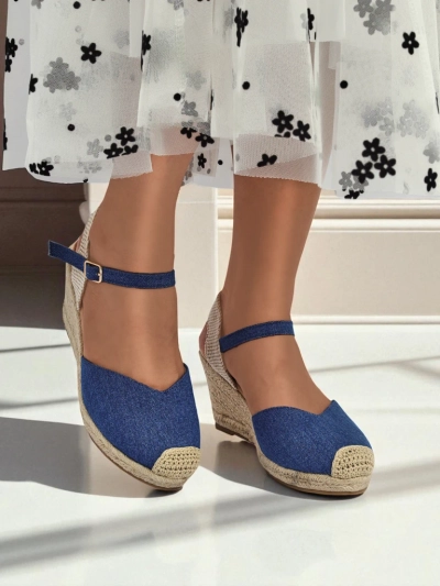 Royalfashion Dámské sandály na klínku Solara Espadrilky