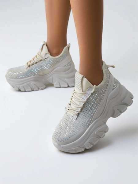 Royalfashion Dámské sportovní tenisky s kamínky Blysco