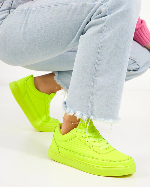 Зелені неонові жіночі кеди Najso