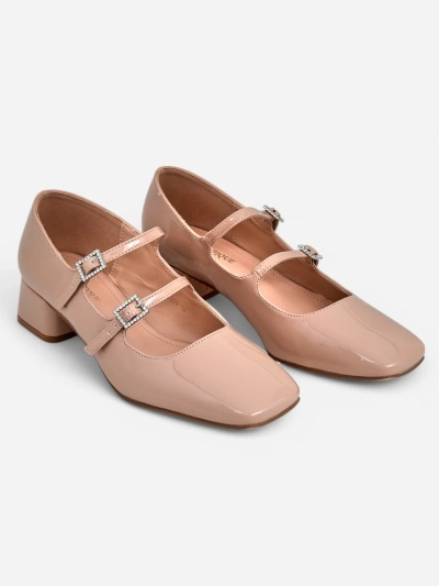 Королівська мода Туфлі із лакованої шкіри на блоковому каблуці зіStrap Vible