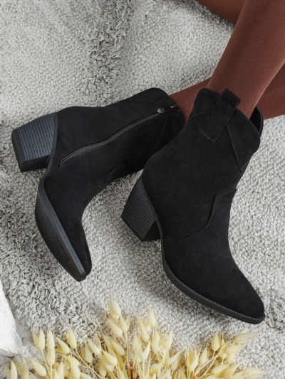 Dámské kovbojské boty z eko semiše Armelle