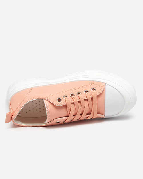 Рожеві жіночі кеди на високій підошві Mytiko