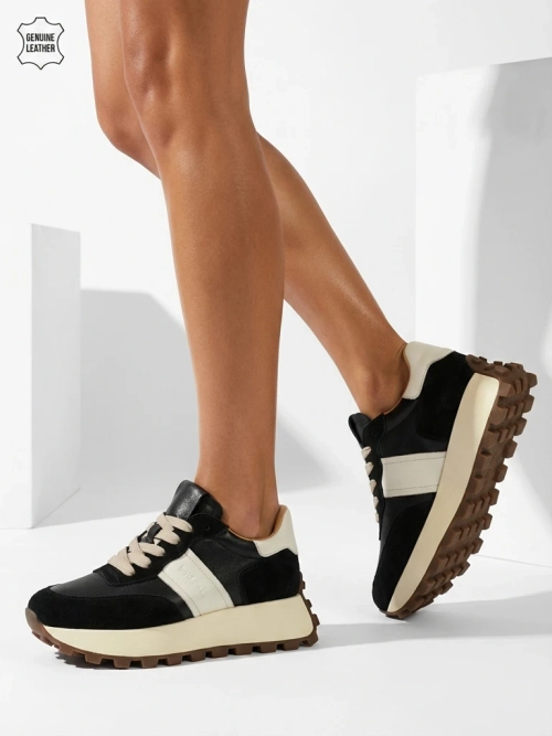 Спортивні жіночі снікерси зі шкіри Naterre