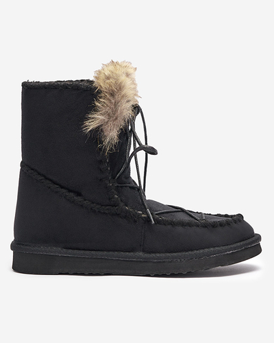 Чорні жіночі зимові черевики Oiu