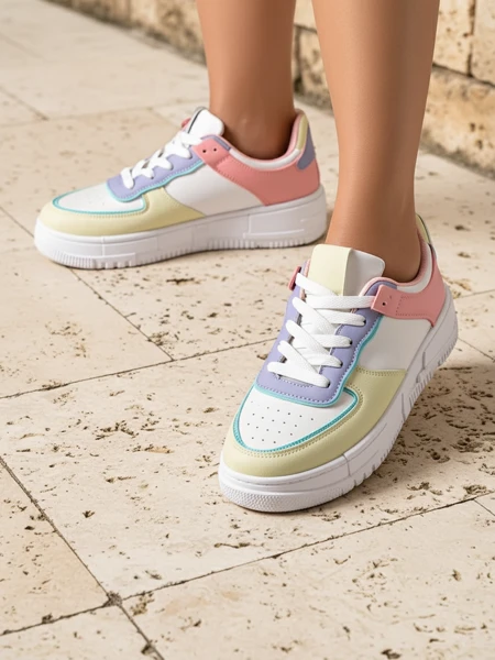 Dámské tenisky Elektra Pastello - vícebarevné eko kůže jaro