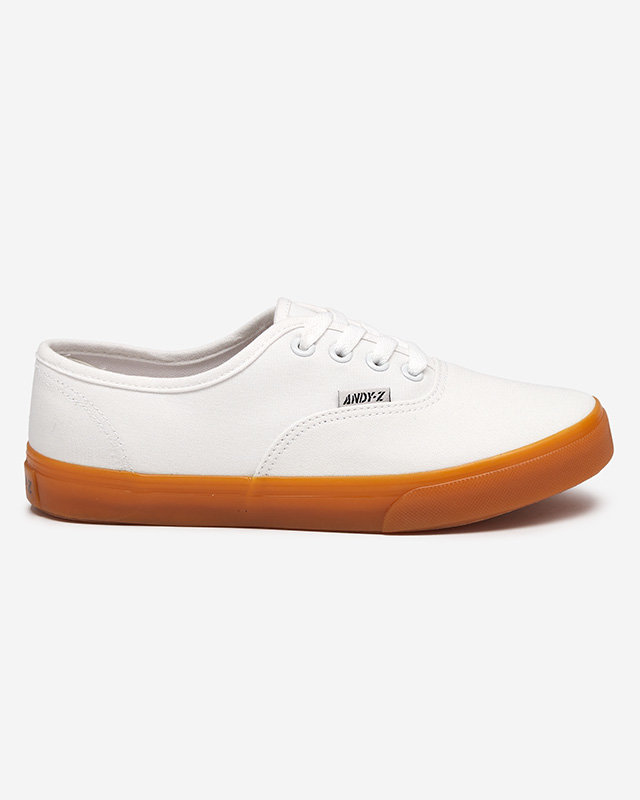 Dámské bílé šněrovací tenisky od Netera - Obuv