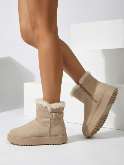 Royalfashion Krátké dámské boty a'la sněhule Aurelia Classico