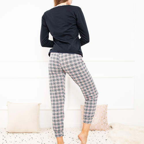 Жіноча піжама з різдвяним принтом