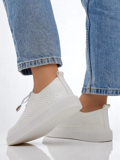 Royalfashion Dámské perforované šněrovací sportovní boty Vaned