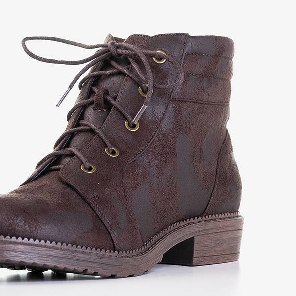 Tmavě hnědé dámské kabelky s ozdobnými oděrkami Tusyon - boty