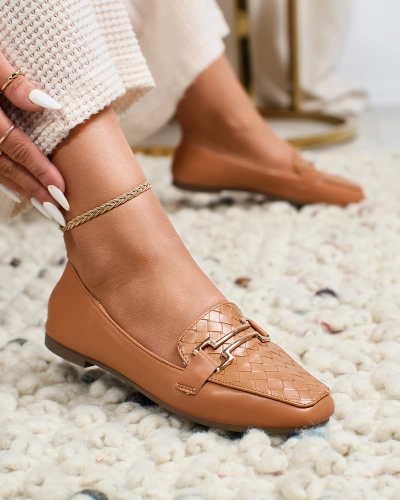 Мокасини Royalfashion Camel жіночі Bulerol
