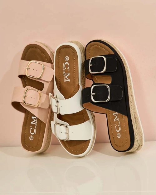 Royalfashion Жіночі шльопанці з пряжками Ossfo