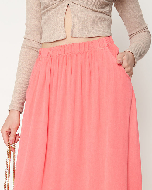 Коралова жіноча спідниця
